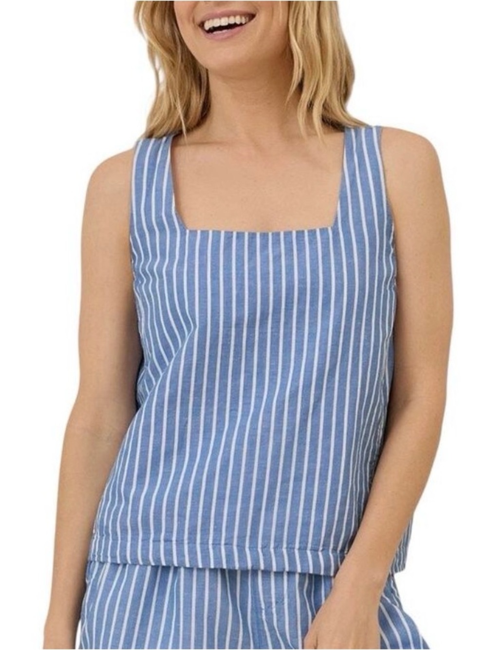 PACT ORGANIC WOMEN’S CANOPY LINEN BLEND SQUARE TANK - XXL